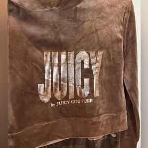Juicy Couture Chocolate Brown Velour Set
